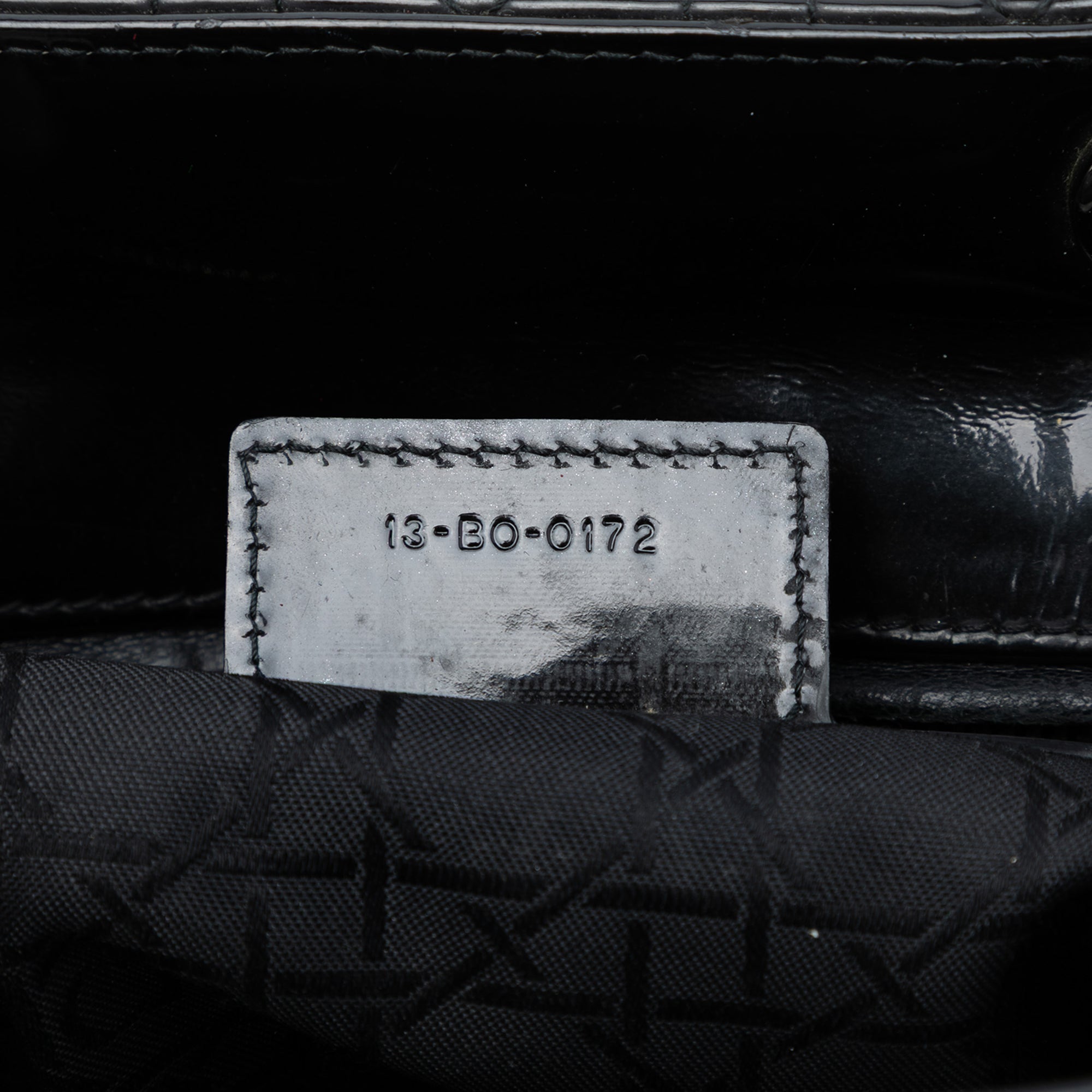 Large Patent Cannage Lady Dior