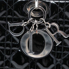 Large Patent Cannage Lady Dior