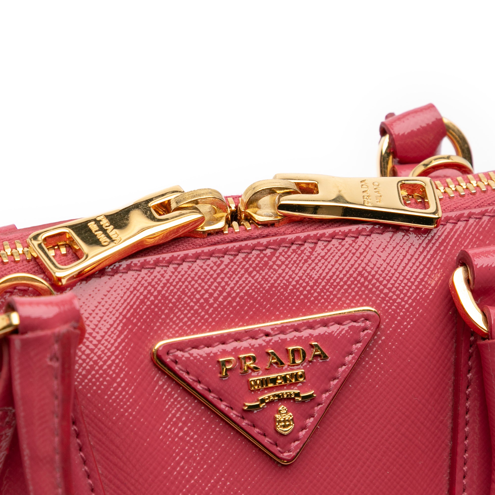 Small Saffiano Vernice Promenade Satchel