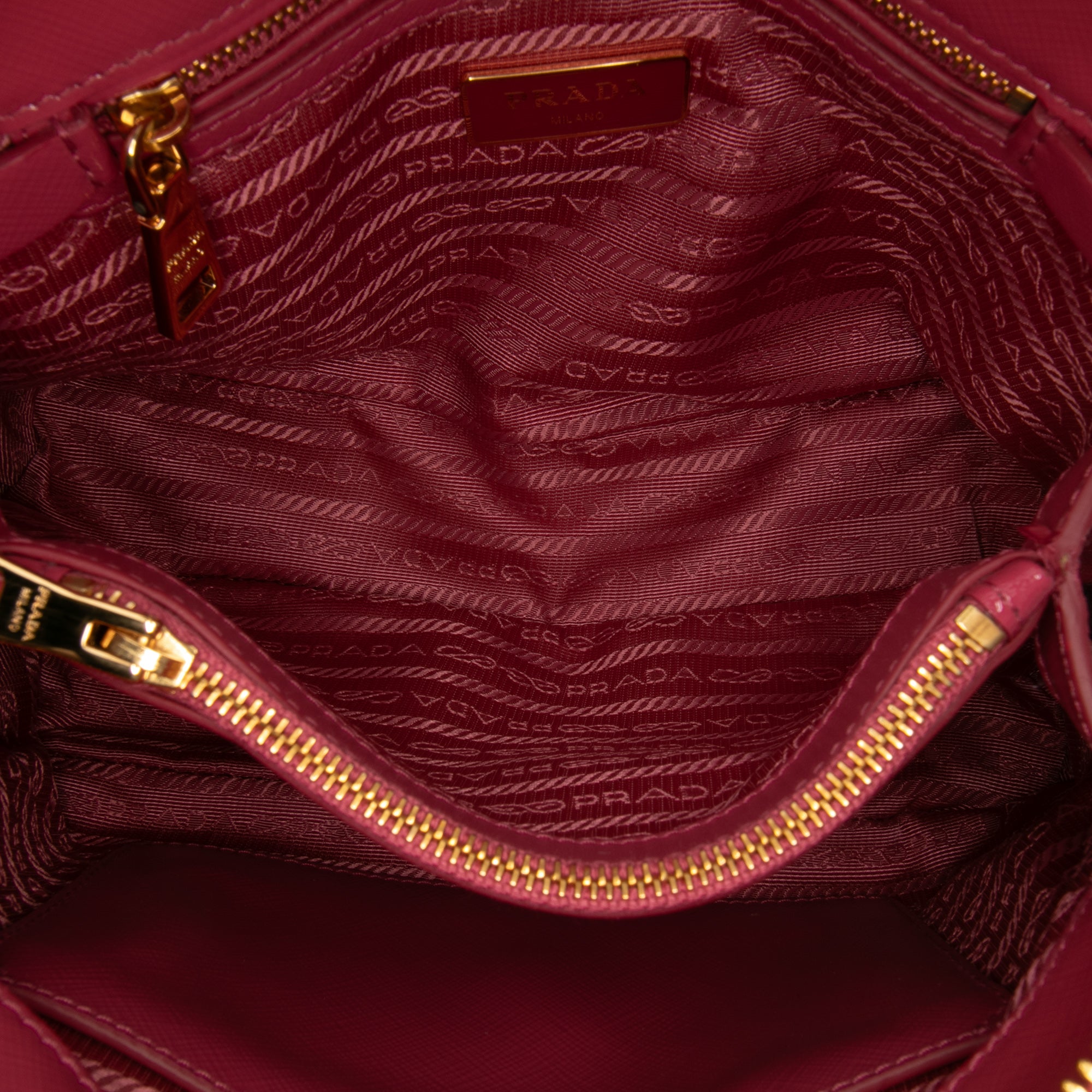 Small Saffiano Vernice Promenade Satchel