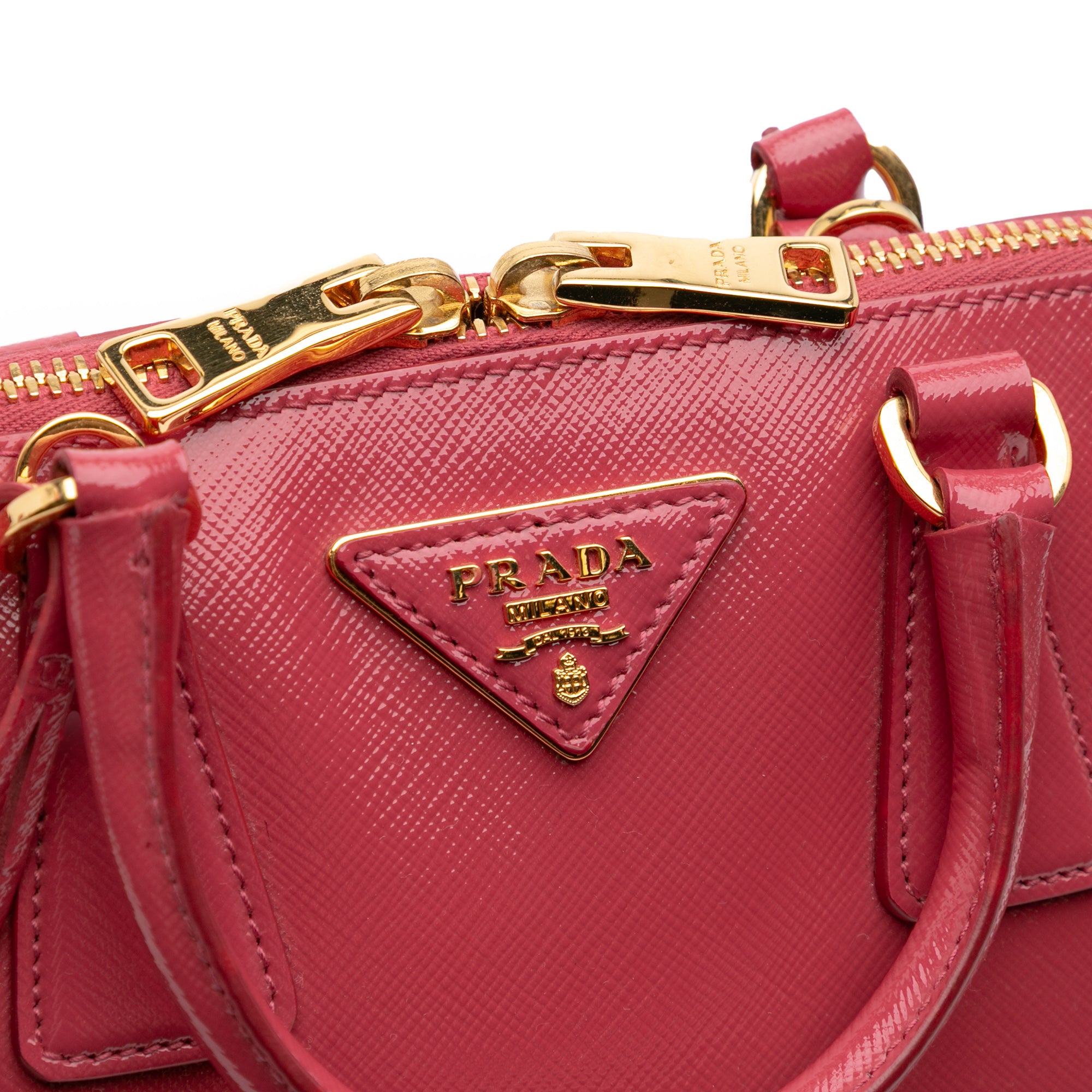 Small Saffiano Vernice Promenade Satchel