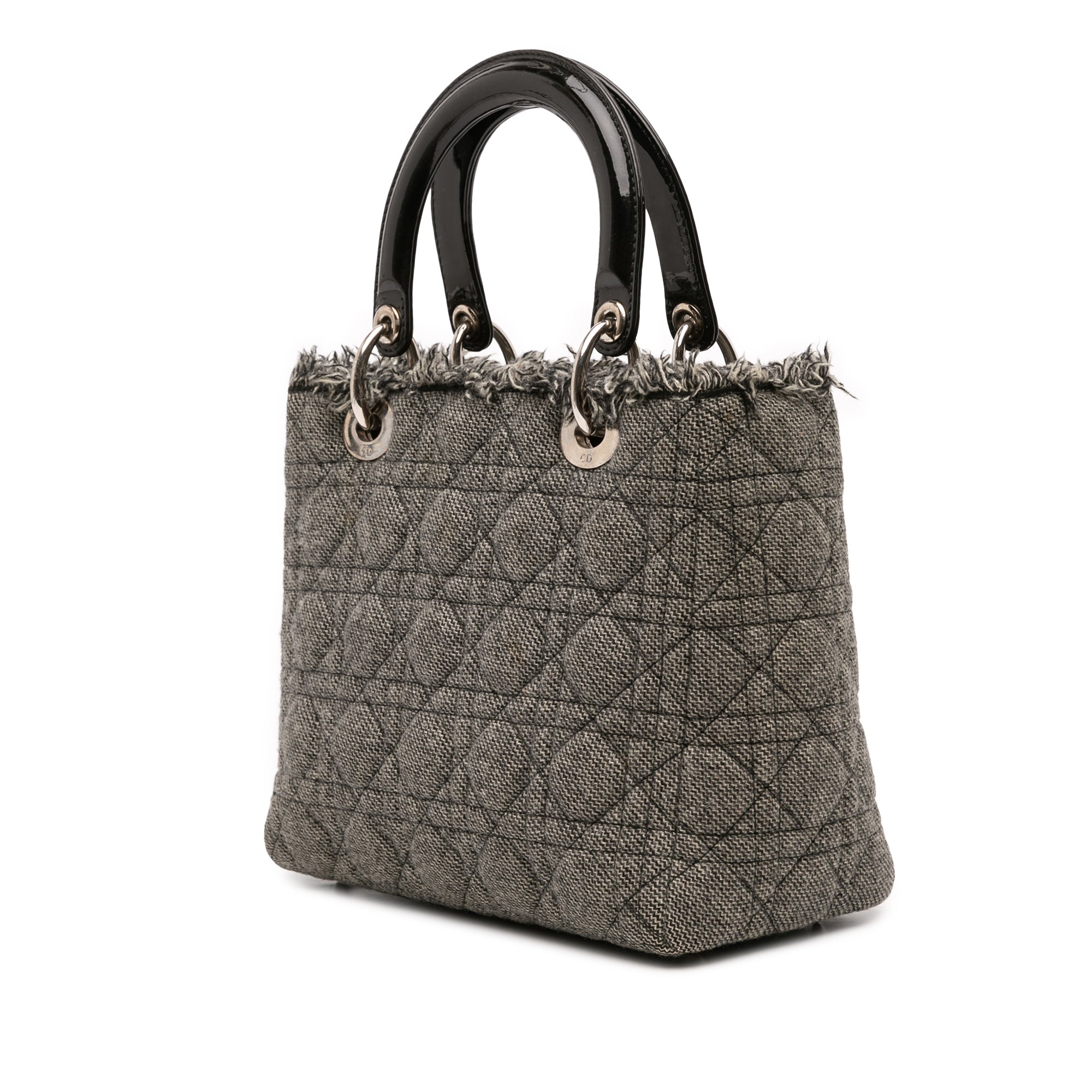 Medium Tweed Cannage Lady Dior