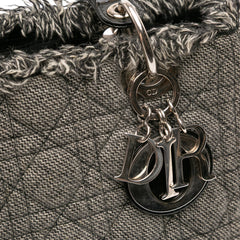 Medium Tweed Cannage Lady Dior