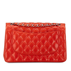 Jumbo Classic Lambskin Double Flap