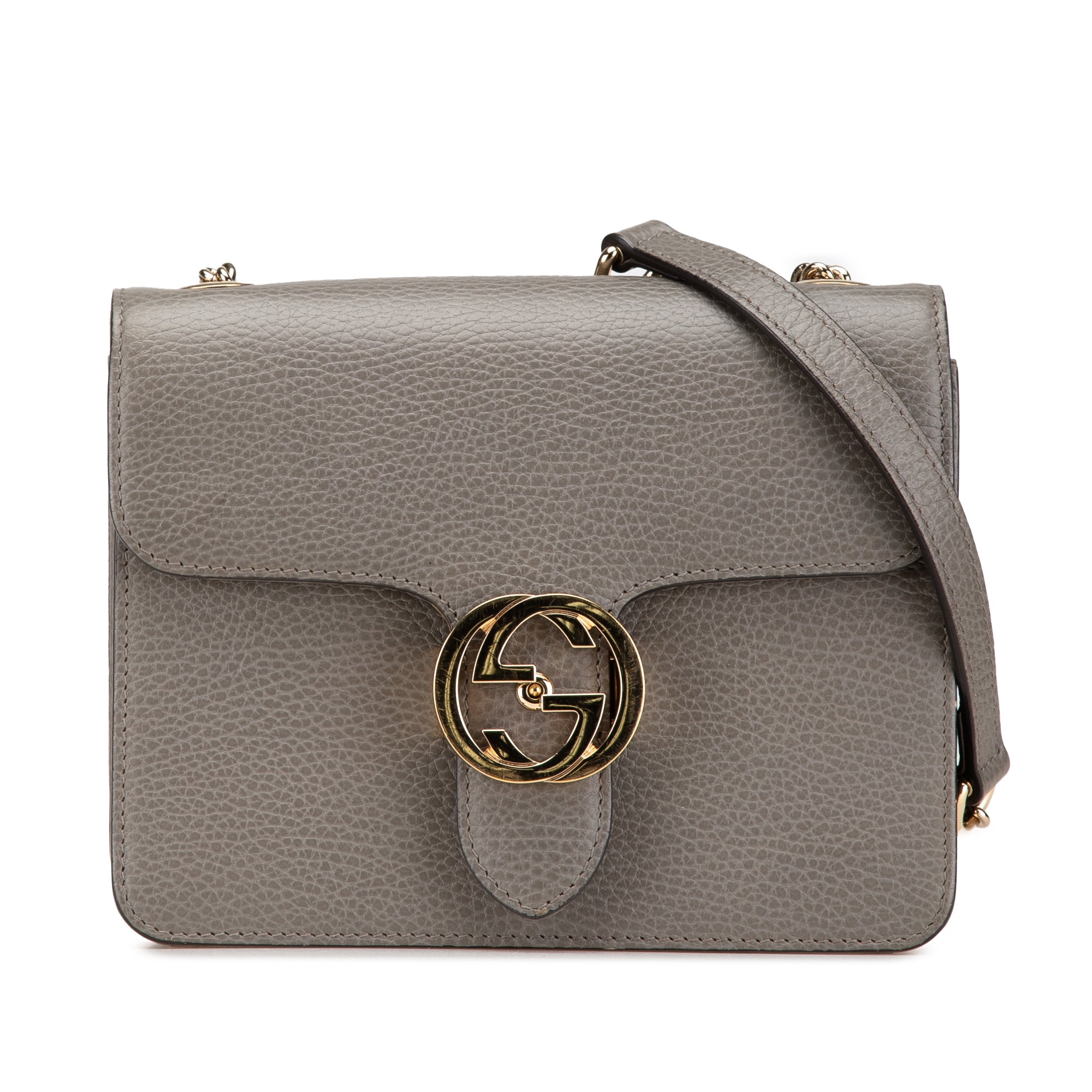 Small Dollar Calfskin Interlocking G Crossbody