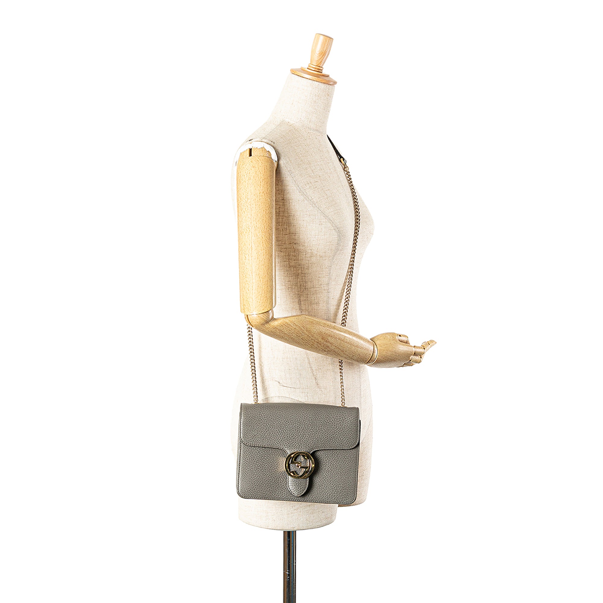 Small Dollar Calfskin Interlocking G Crossbody