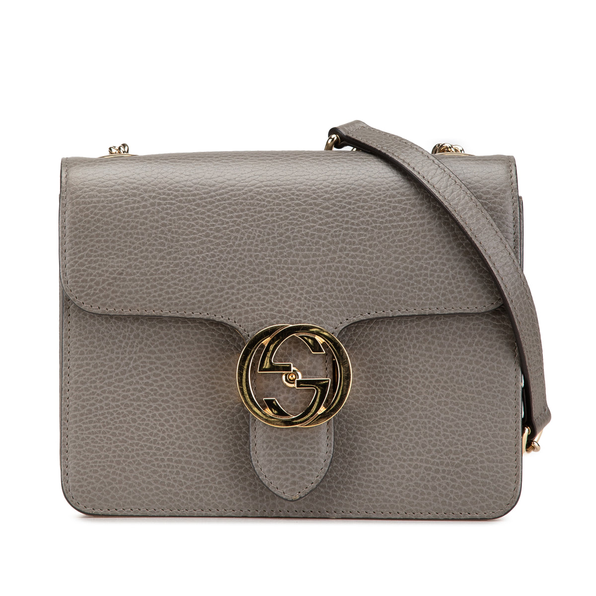 Small Dollar Calfskin Interlocking G Crossbody