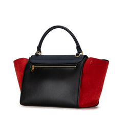 Medium Tricolor Trapeze Satchel