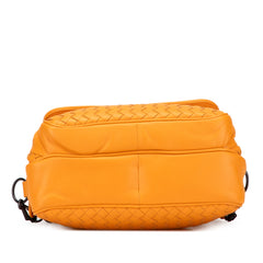 Nappa Intrecciato Front Pocket Messenger Bag