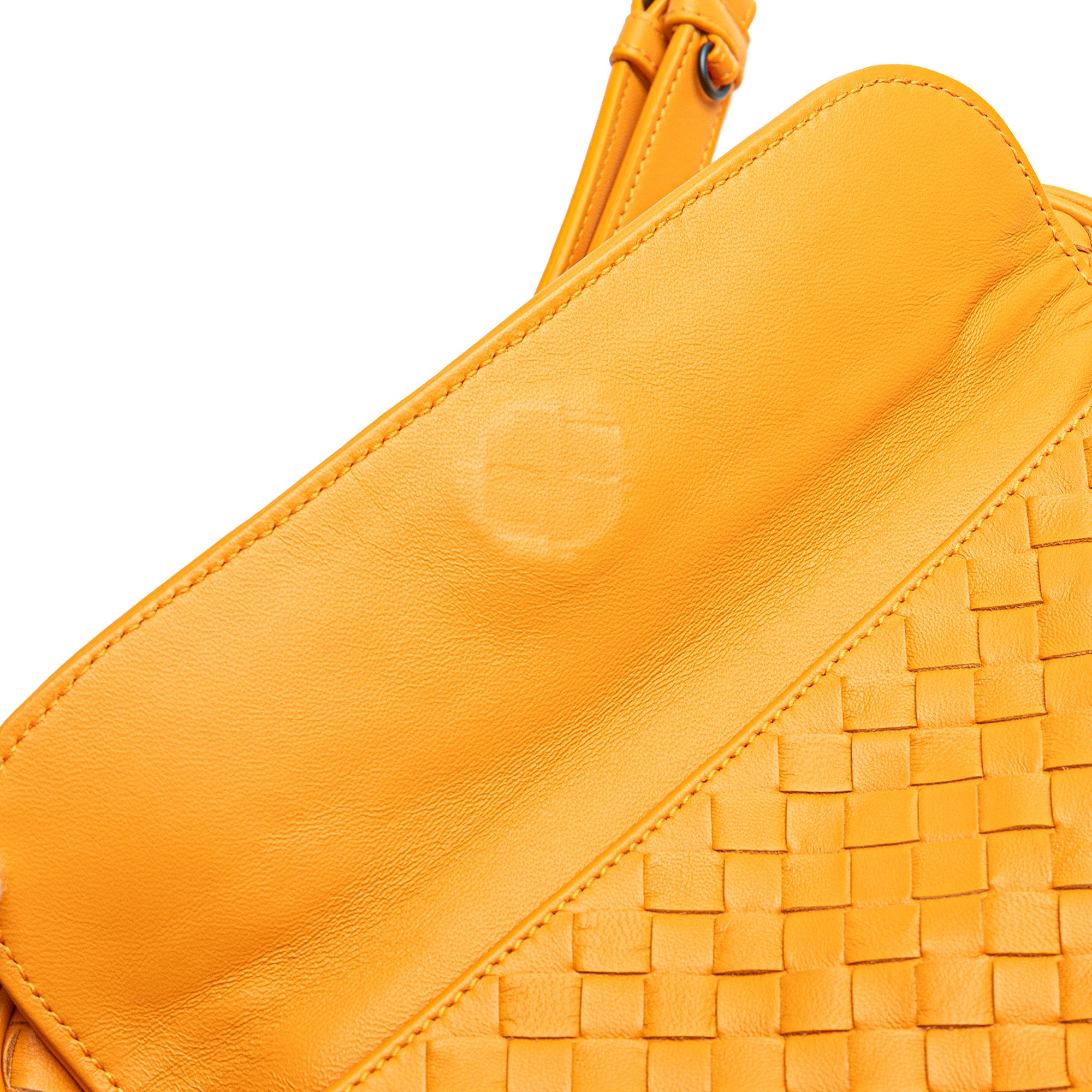 Nappa Intrecciato Front Pocket Messenger Bag