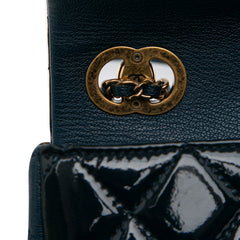 Paris-Salzburg Small Patent and Goatskin CC Eyelet Flap