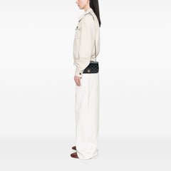 Paris-Salzburg Small Patent and Goatskin CC Eyelet Flap