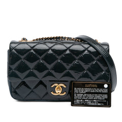 Paris-Salzburg Small Patent and Goatskin CC Eyelet Flap