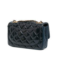 Paris-Salzburg Small Patent and Goatskin CC Eyelet Flap