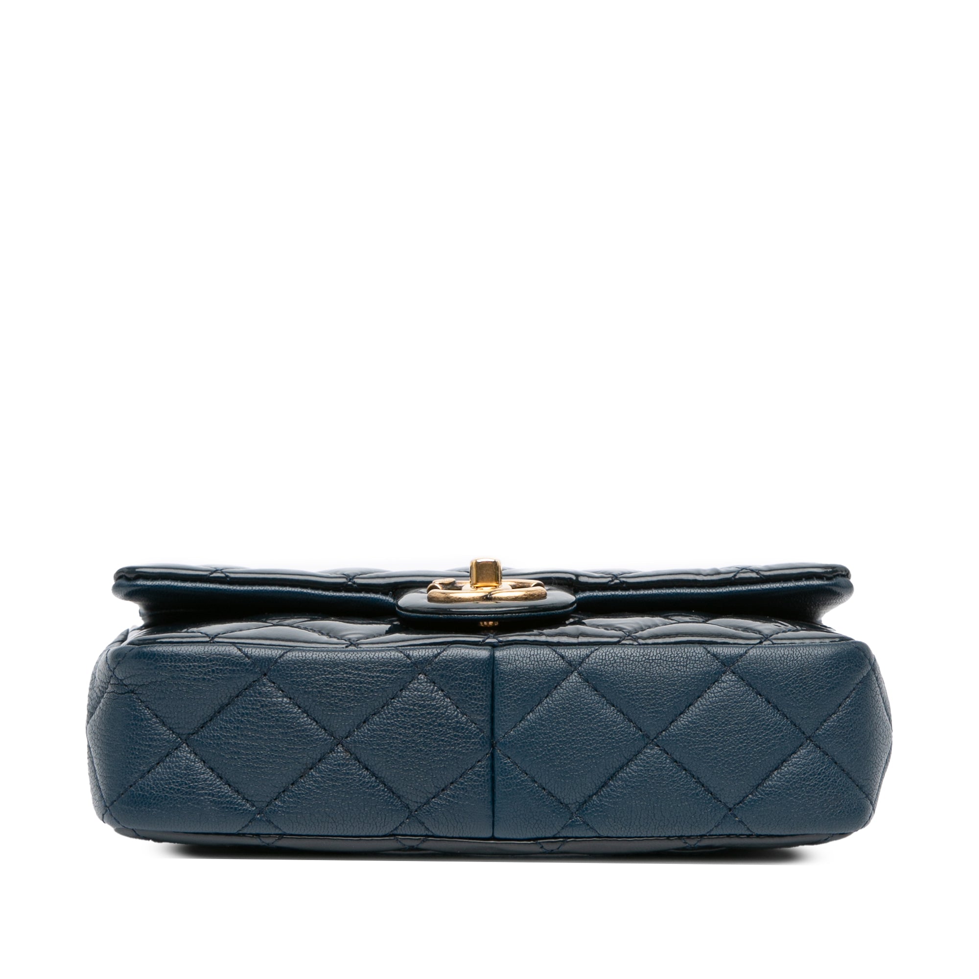 Paris-Salzburg Small Patent and Goatskin CC Eyelet Flap