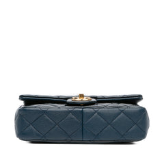 Paris-Salzburg Small Patent and Goatskin CC Eyelet Flap