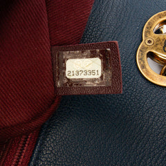 Paris-Salzburg Small Patent and Goatskin CC Eyelet Flap