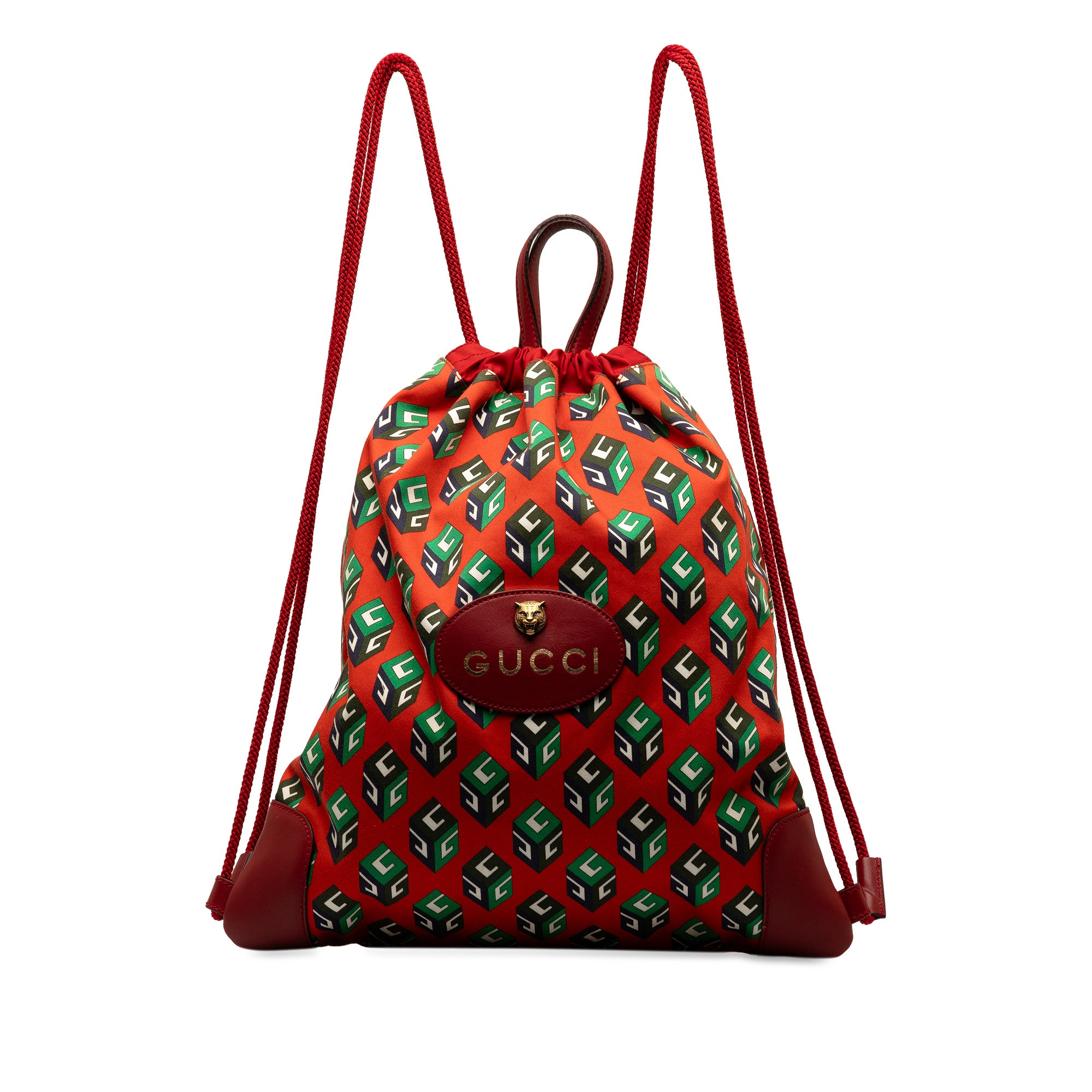 Printed Neo Vintage Drawstring Backpack_0