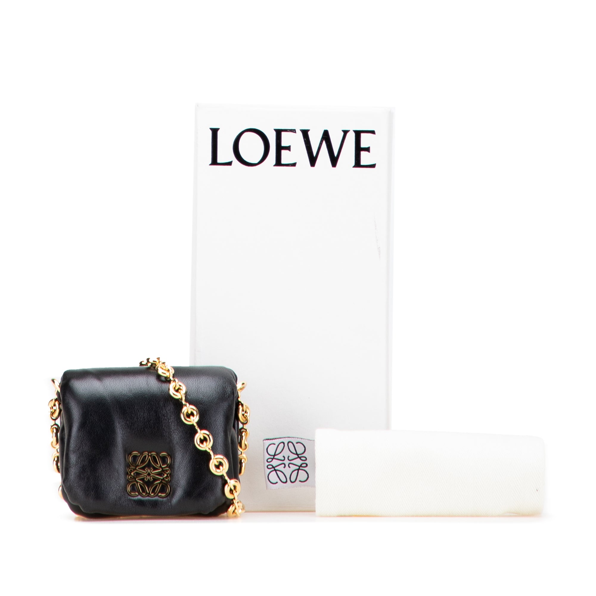 Shiny Lambskin Goya Puffer Case
