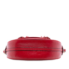 Patent Leather and Haymarket Check Coated Canvas Maydown Crossbody