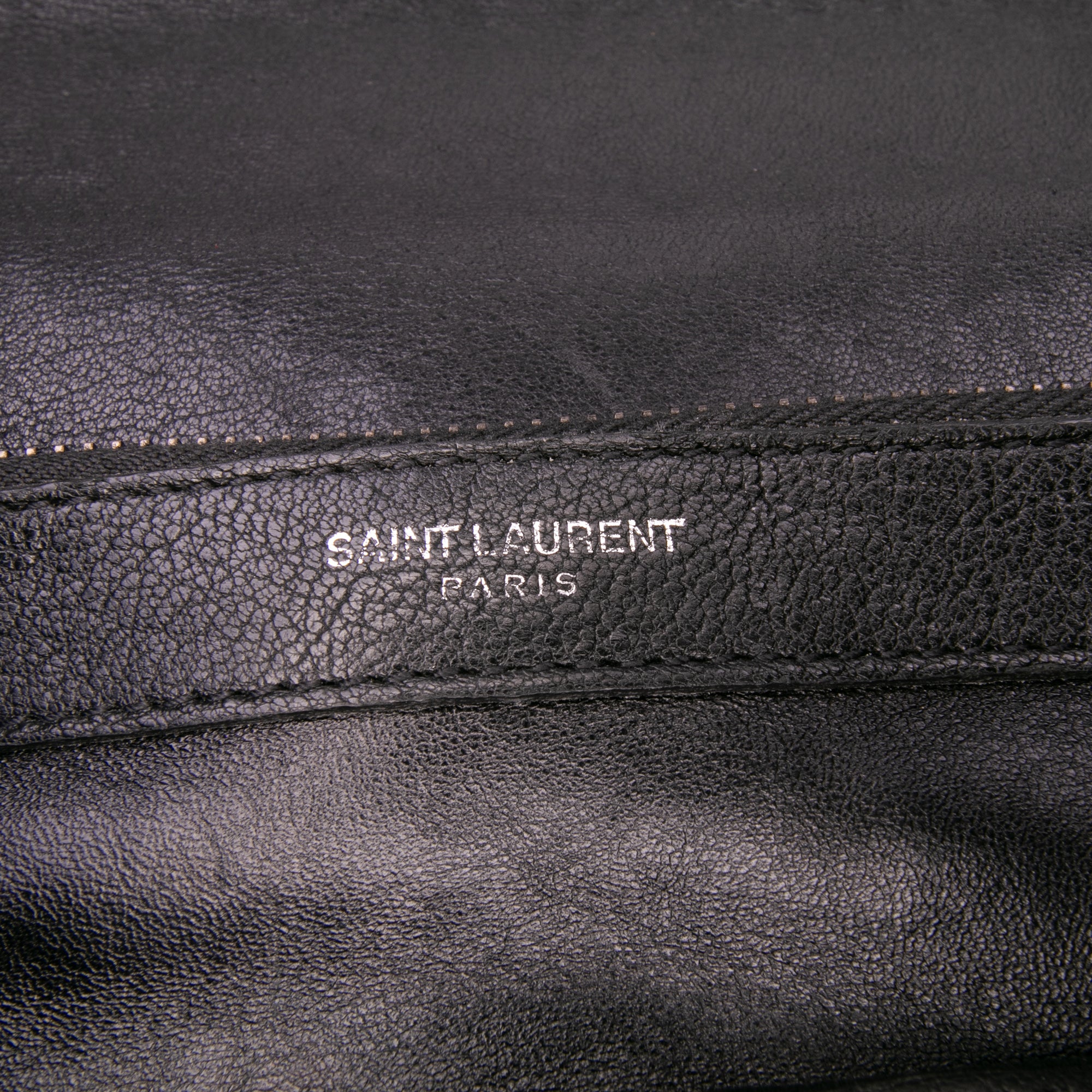 Large Quilted Diamond Calfskin Monogram College Satchel