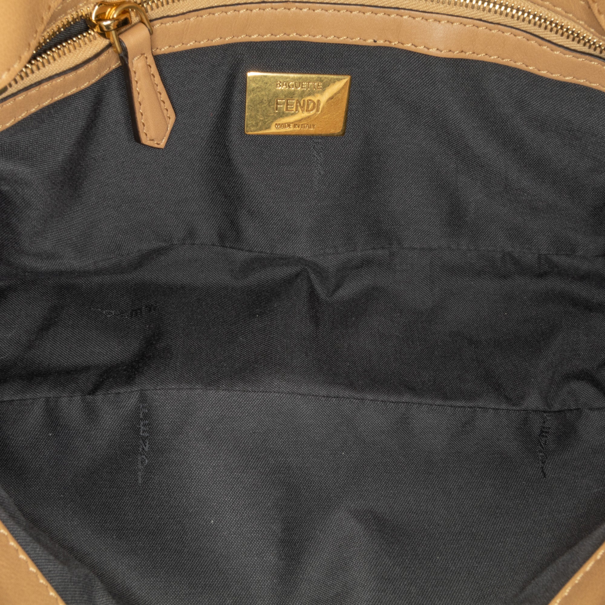 Small Zucca Shearling Baguette Satchel