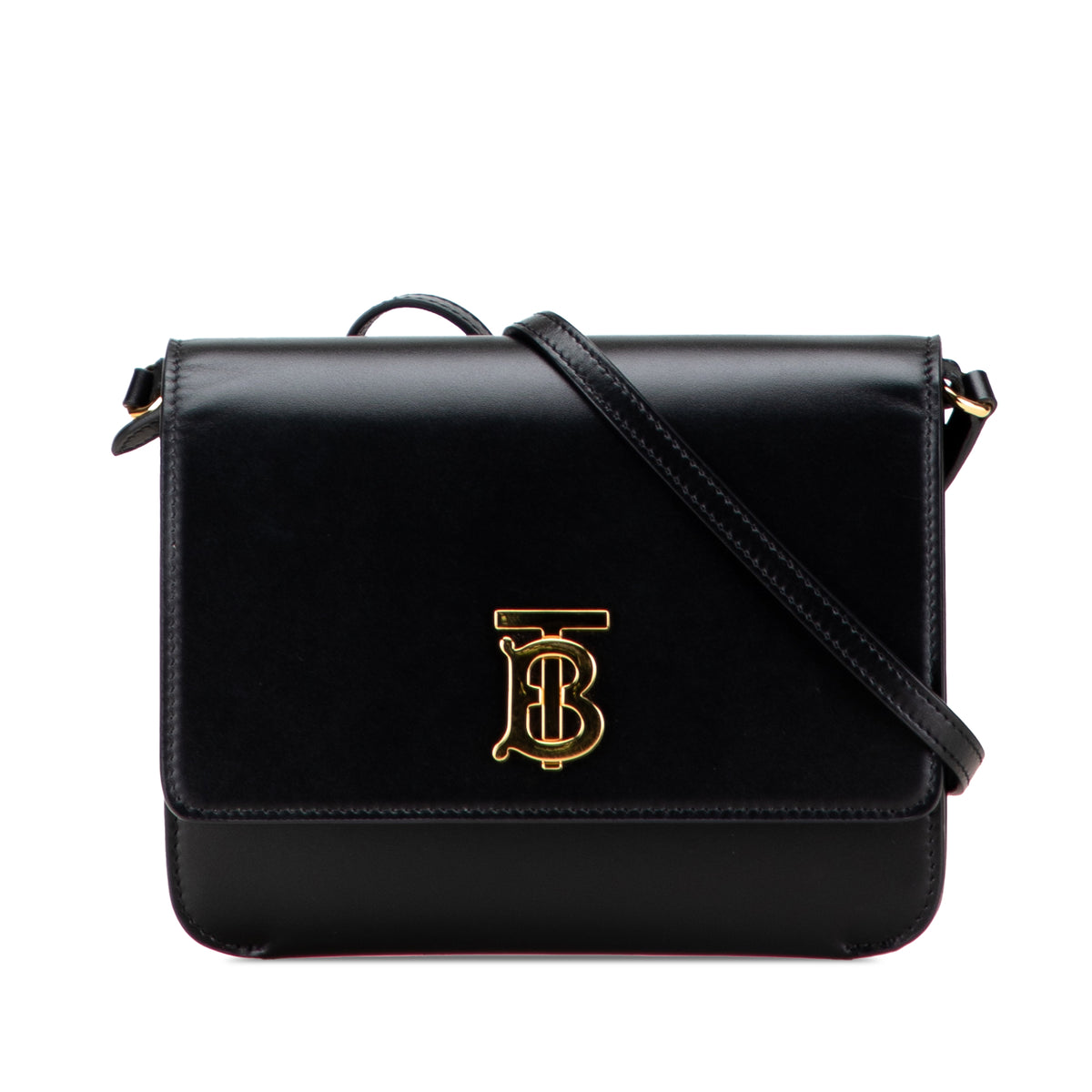 Mini Leather TB Monogram Flat Crossbody