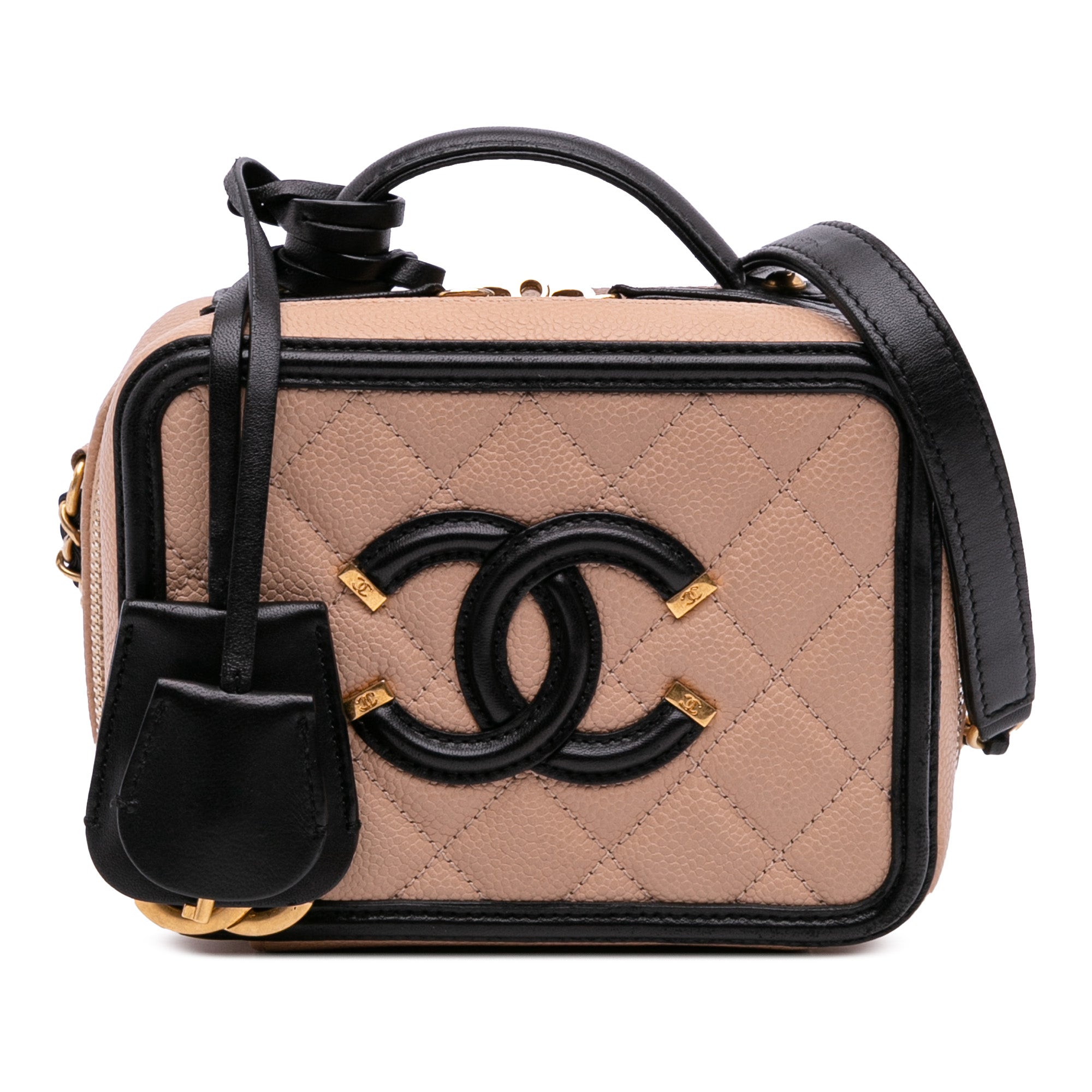 Small Caviar CC Filigree Vanity Case