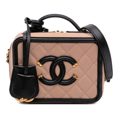 Small Caviar CC Filigree Vanity Case