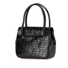 Croc Embossed Vara Handbag