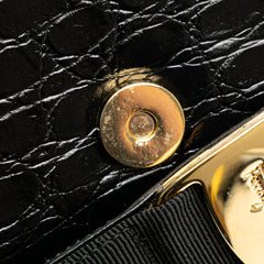 Croc Embossed Vara Handbag
