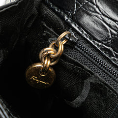 Croc Embossed Vara Handbag