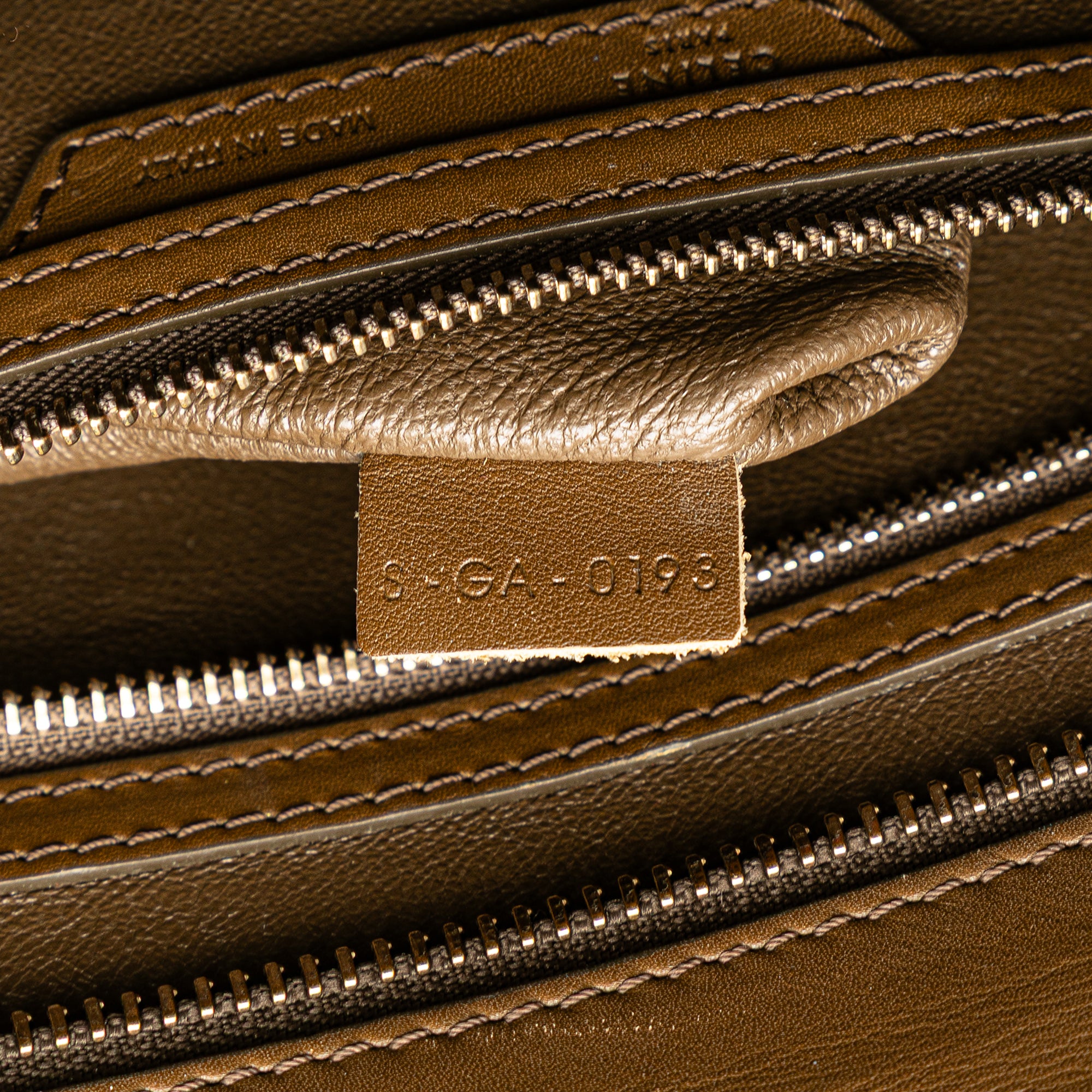 Mini Tricolor Calfskin and Suede Luggage Tote