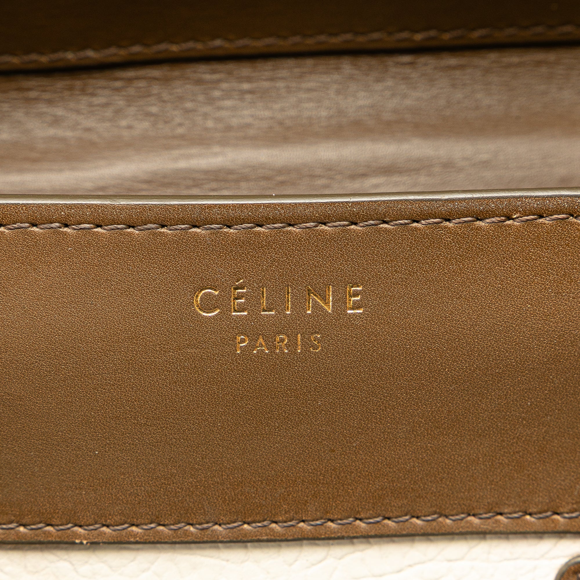 Mini Tricolor Calfskin and Suede Luggage Tote
