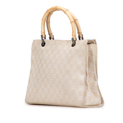 GG Canvas Bamboo Satchel