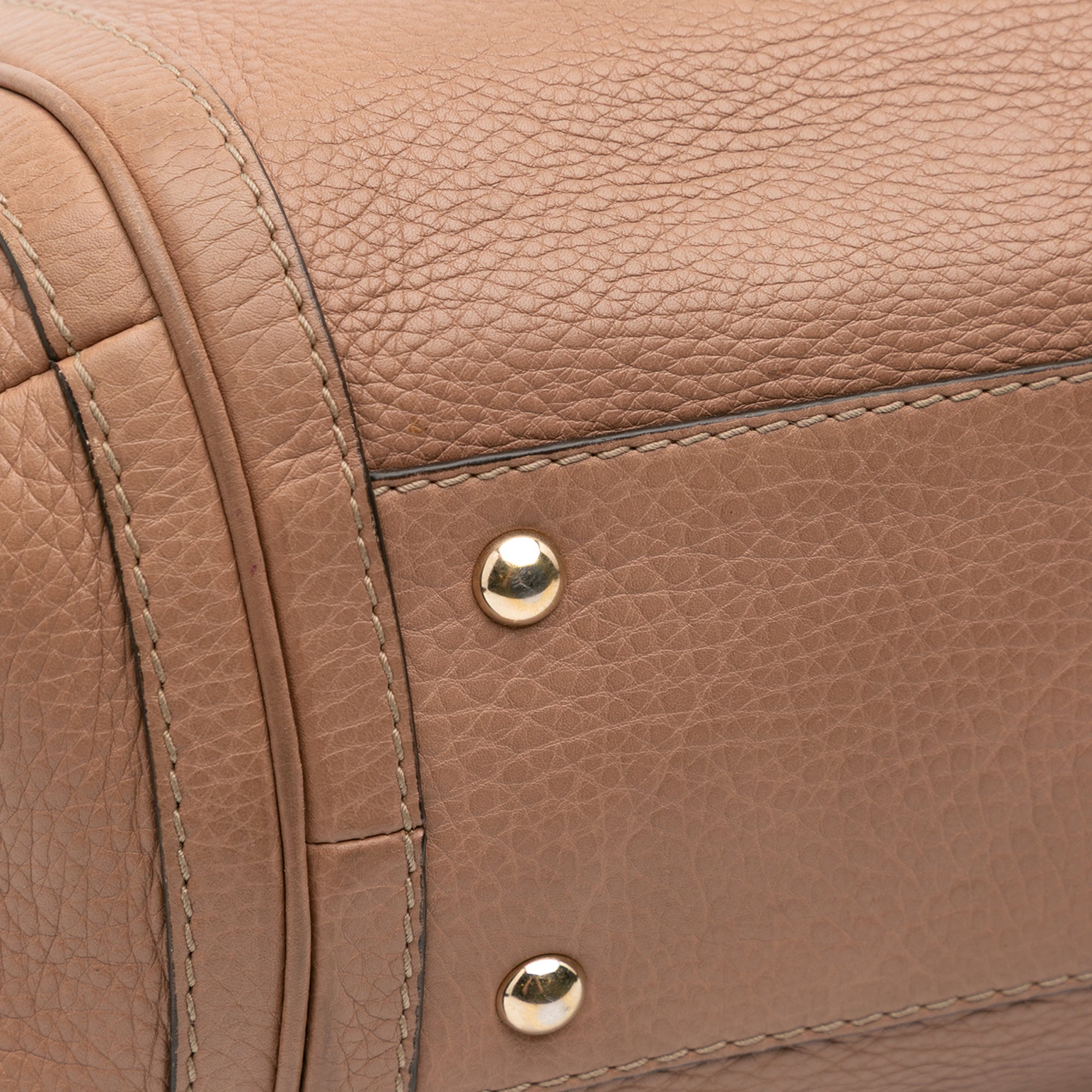 Medium Pebbled Calfskin Bella Shoulder Bag