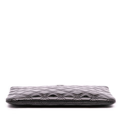 Medium Quilted Patent O Case Clutch