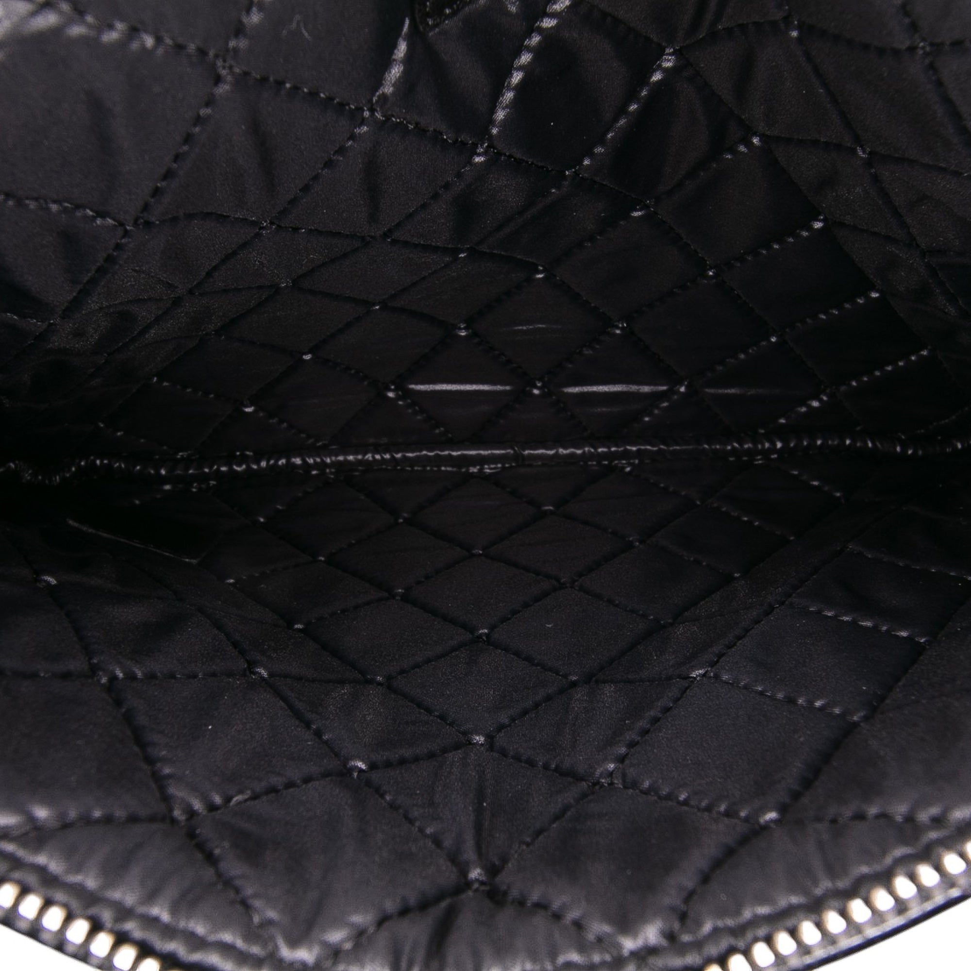 Medium Quilted Patent O Case Clutch