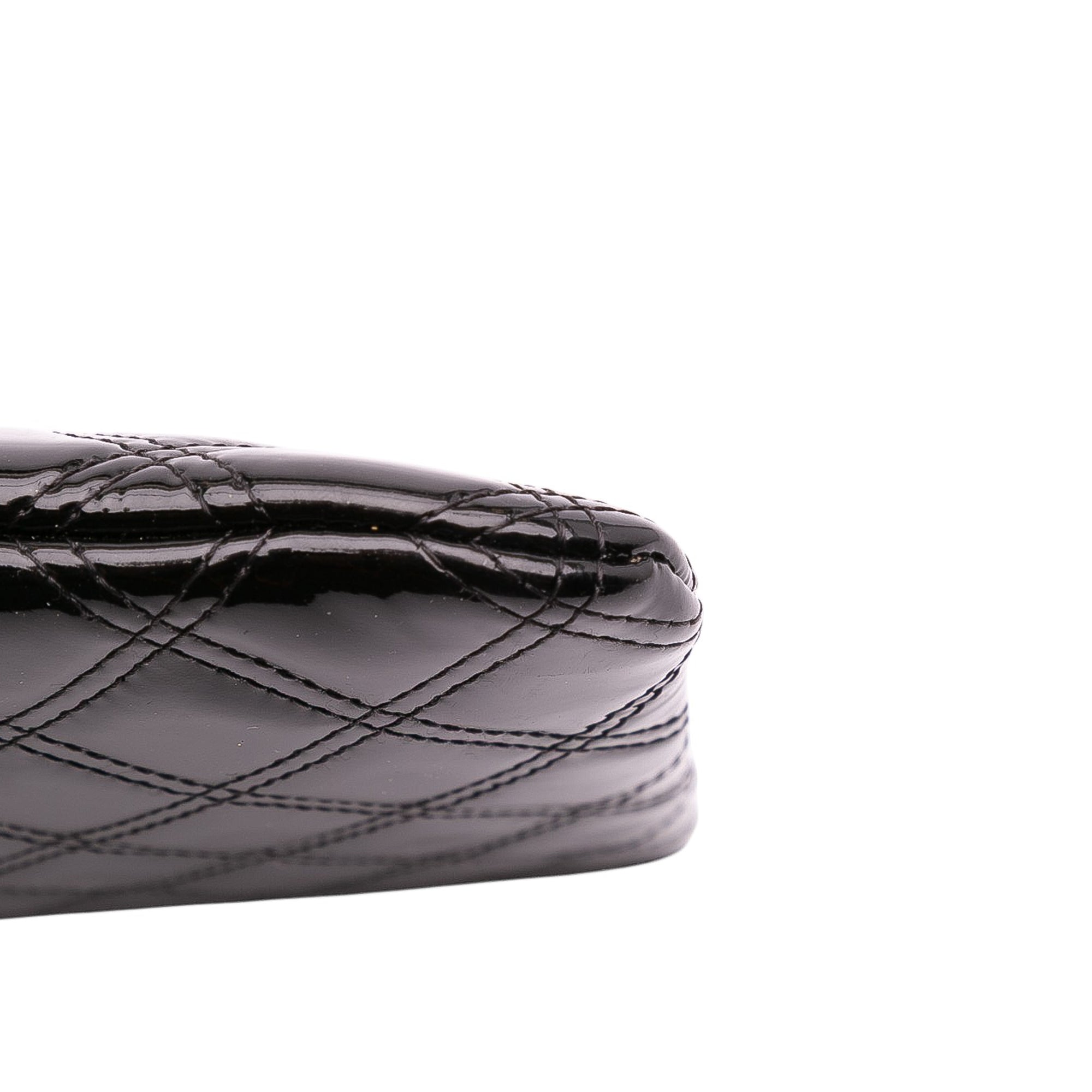 Medium Quilted Patent O Case Clutch