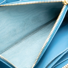 Vitello Daino Zip Around Long Wallet