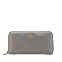 Vitello Daino Zip Around Long Wallet