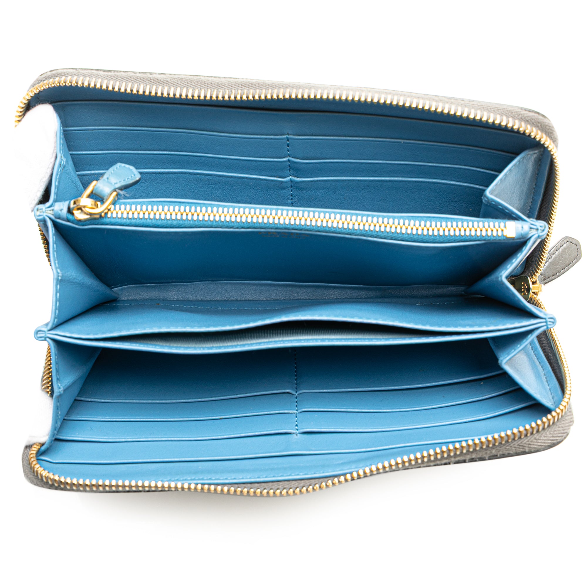 Vitello Daino Zip Around Long Wallet