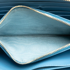 Vitello Daino Zip Around Long Wallet