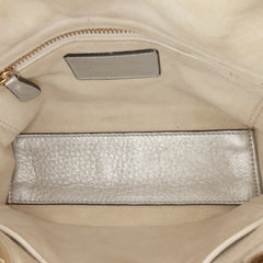 Mini Metallic Grained Calfskin Cannage Lady Dior