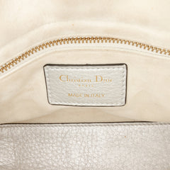 Mini Metallic Grained Calfskin Cannage Lady Dior