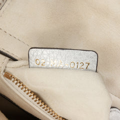 Mini Metallic Grained Calfskin Cannage Lady Dior