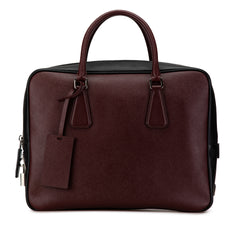 Bicolor Saffiano Briefcase