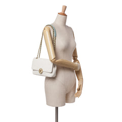 CC Quilted Calfskin Single Flap