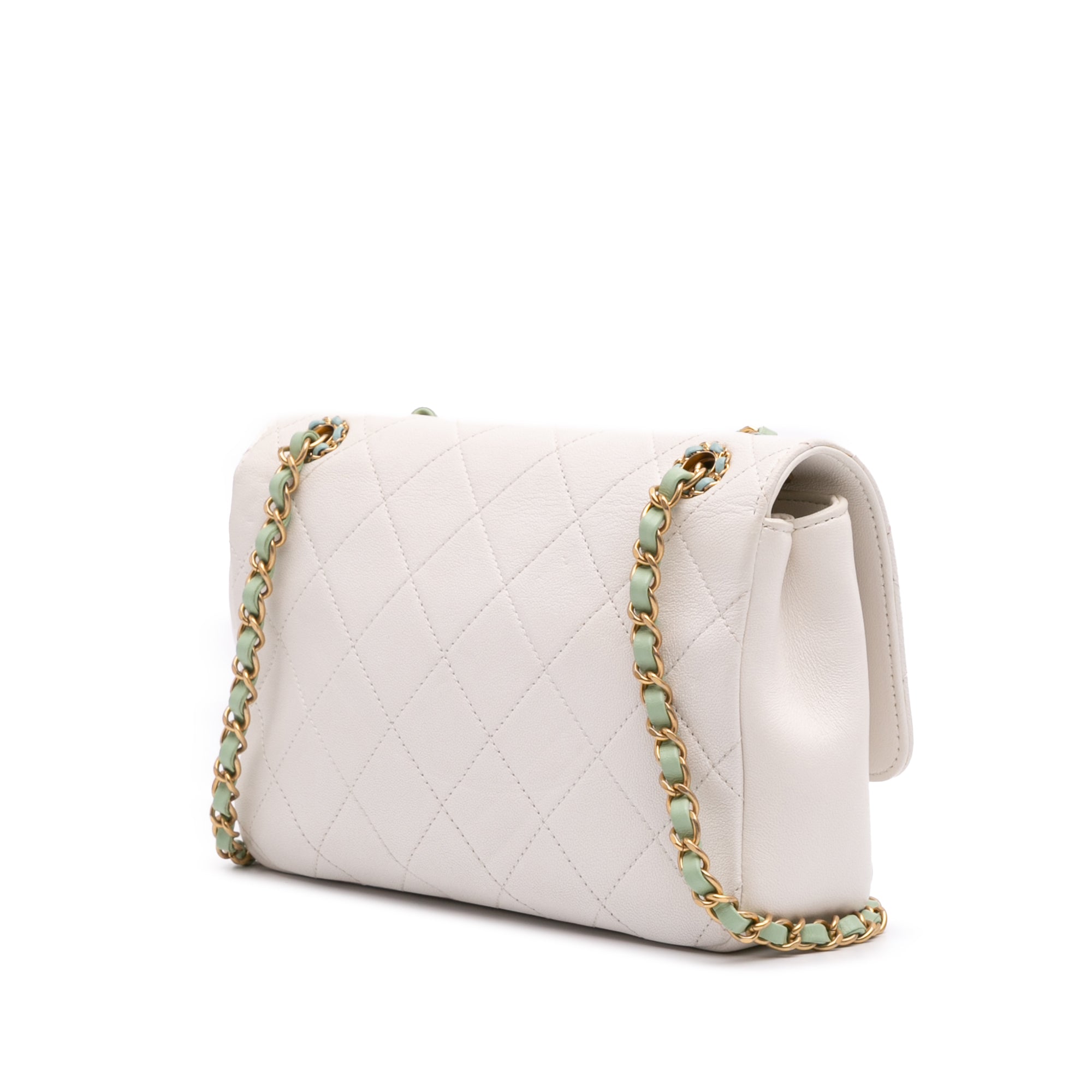 CC Quilted Calfskin Single Flap