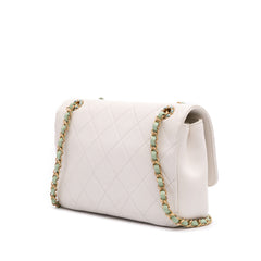 CC Quilted Calfskin Single Flap